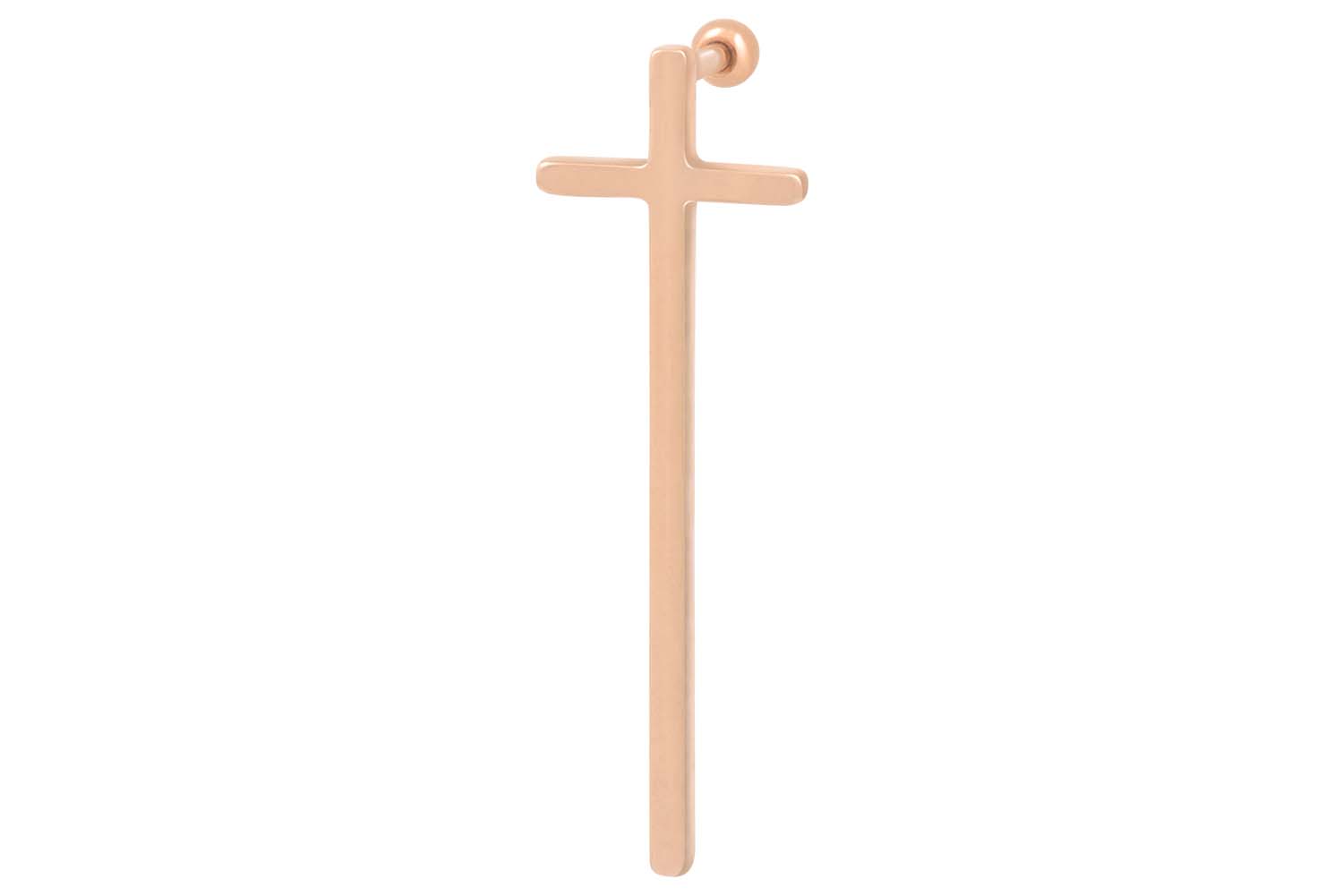 Chirurgenstahl Ohrpiercing LANGES KREUZ ++SALE++